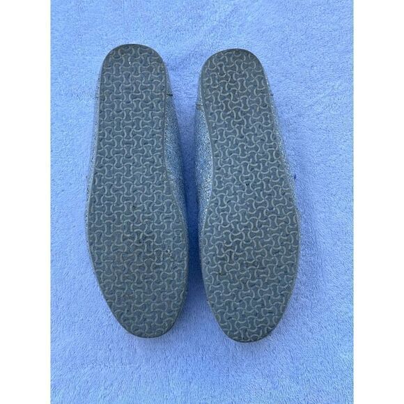 Bobs Silver Sparkle Square Flat Size 7W - Picture 10 of 10